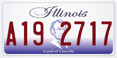 IL license plate A192717