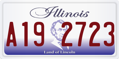 IL license plate A192723