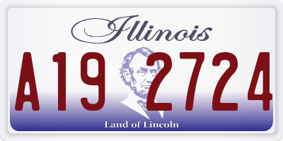IL license plate A192724