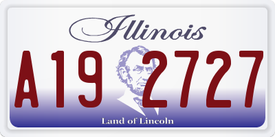 IL license plate A192727