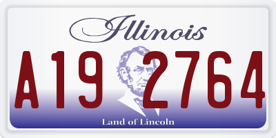 IL license plate A192764