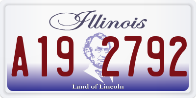 IL license plate A192792