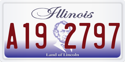 IL license plate A192797