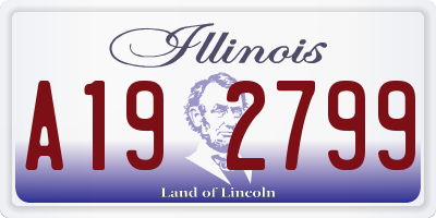 IL license plate A192799
