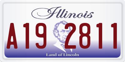 IL license plate A192811