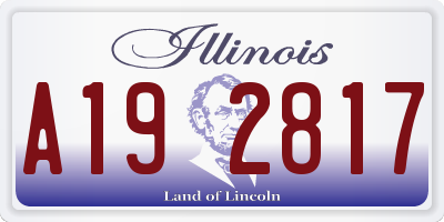 IL license plate A192817