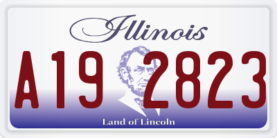 IL license plate A192823