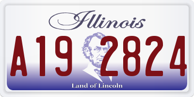 IL license plate A192824