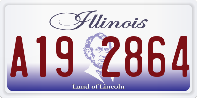 IL license plate A192864