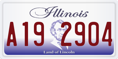 IL license plate A192904
