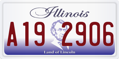 IL license plate A192906