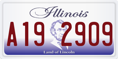 IL license plate A192909