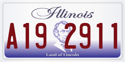 IL license plate A192911