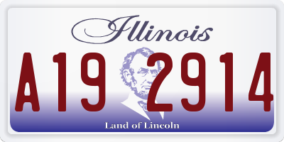 IL license plate A192914