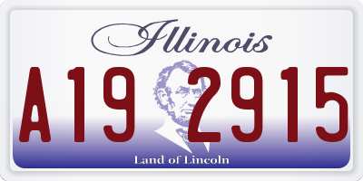 IL license plate A192915