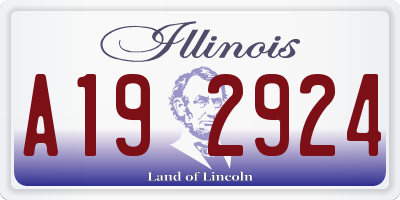 IL license plate A192924