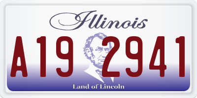 IL license plate A192941