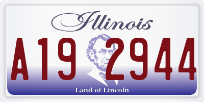 IL license plate A192944