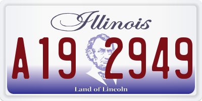 IL license plate A192949