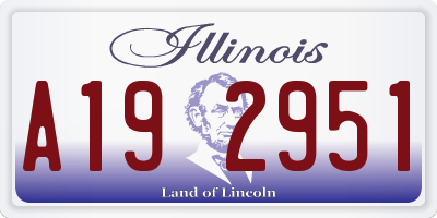 IL license plate A192951