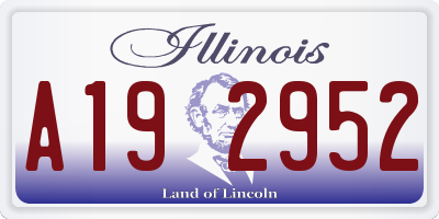 IL license plate A192952