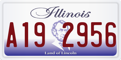 IL license plate A192956