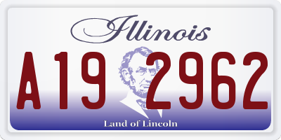 IL license plate A192962