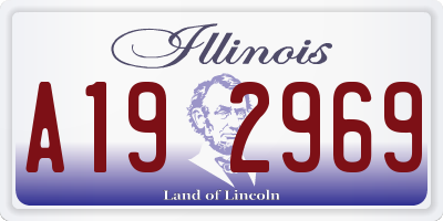 IL license plate A192969