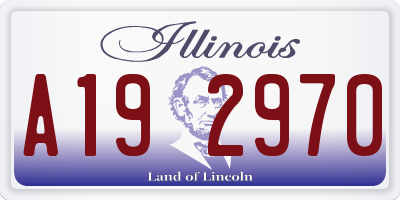 IL license plate A192970