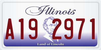 IL license plate A192971