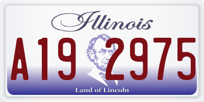 IL license plate A192975