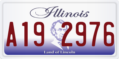 IL license plate A192976