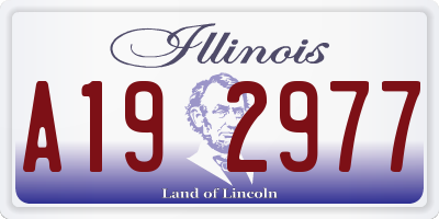 IL license plate A192977