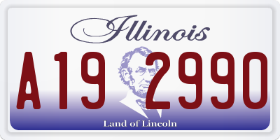 IL license plate A192990