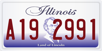 IL license plate A192991