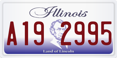 IL license plate A192995