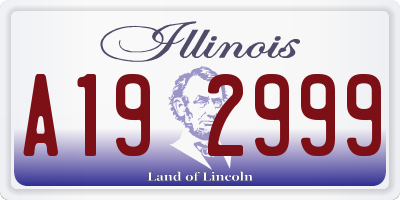 IL license plate A192999