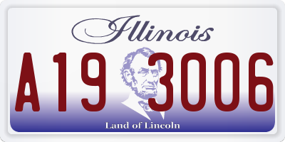 IL license plate A193006
