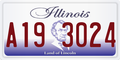 IL license plate A193024