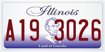 IL license plate A193026
