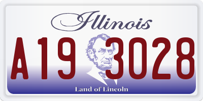 IL license plate A193028