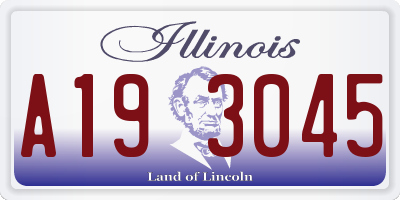 IL license plate A193045