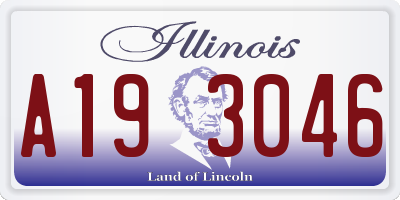 IL license plate A193046