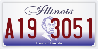 IL license plate A193051