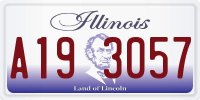 IL license plate A193057