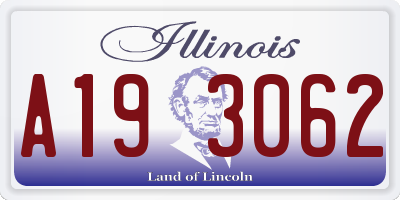 IL license plate A193062