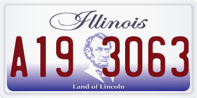 IL license plate A193063
