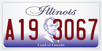 IL license plate A193067