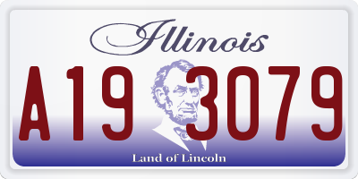 IL license plate A193079