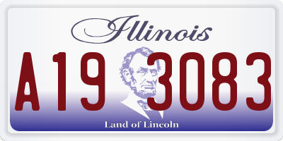 IL license plate A193083
